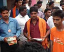 Karkal: District BJP Youth Morcha canvasses for Shobha